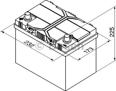 BOSCH 0 092 S40 250 - Starter Battery autospares.lv