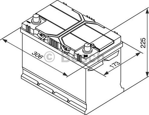 BOSCH 0 092 S40 280 - Starter Battery autospares.lv