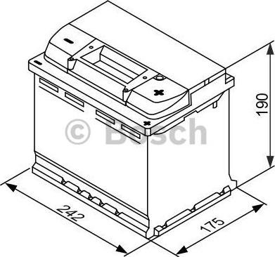 BOSCH 0 092 S5E 050 - Starter Battery autospares.lv