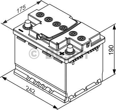 BOSCH 0 092 S5A 050 - Starter Battery autospares.lv