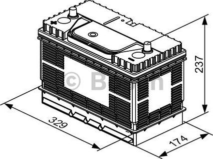 BOSCH 0 092 T30 500 - Starter Battery autospares.lv