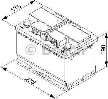 BOSCH 0 092 T30 080 - Starter Battery autospares.lv