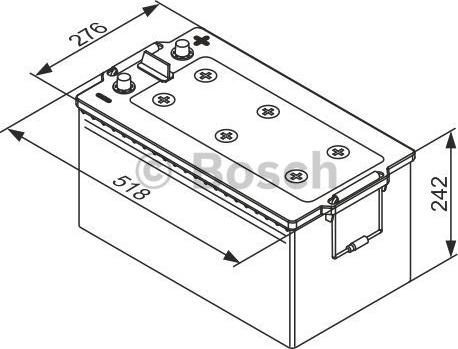 BOSCH 0 092 TE0 800 - Starter Battery autospares.lv