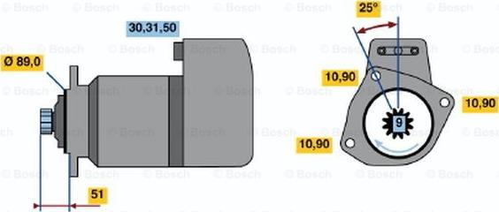 BOSCH 0 001 416 026 - Starter autospares.lv