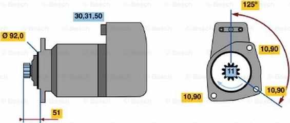 BOSCH 0 001 417 016 - Starter autospares.lv