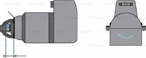 BOSCH 0 001 603 006 - Starter autospares.lv