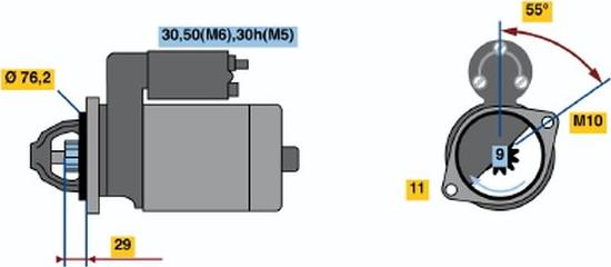 BOSCH 0001108196 - Starter autospares.lv