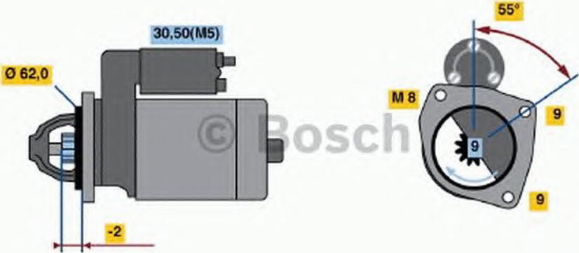 BOSCH 0001112041 - Starter autospares.lv