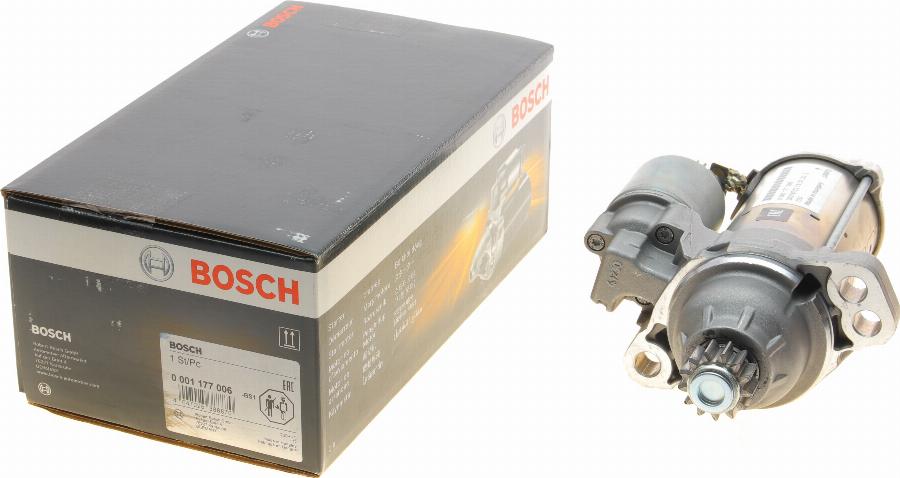 BOSCH 0 001 177 006 - Starter autospares.lv