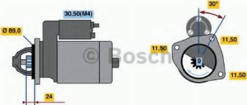 BOSCH 0 001 369 017 - Starter autospares.lv