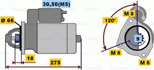 BOSCH 0 001 208 226 - Starter autospares.lv