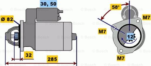 BOSCH 0 001 218 020 - Starter autospares.lv