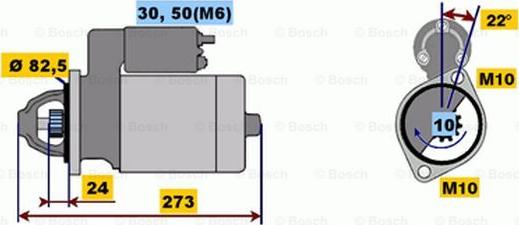 BOSCH 0 001 218 140 - Starter autospares.lv