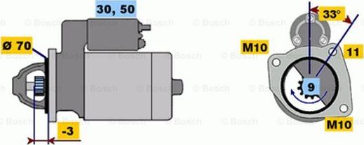 BOSCH 0 001 218 153 - Starter autospares.lv