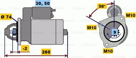 BOSCH 0 001 218 157 - Starter autospares.lv