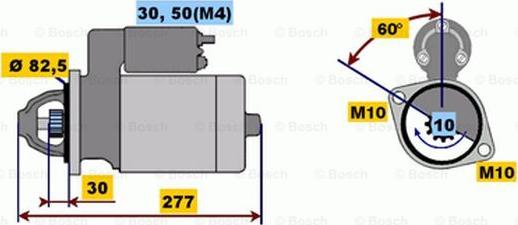 BOSCH 0 001 218 110 - Starter autospares.lv