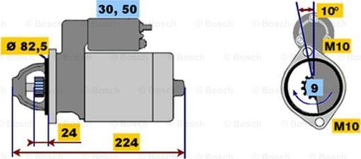 BOSCH 0 001 218 130 - Starter autospares.lv