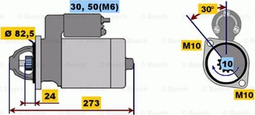 BOSCH 0 001 218 138 - Starter autospares.lv