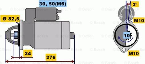 BOSCH 0 001 218 137 - Starter autospares.lv