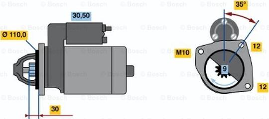 BOSCH 0 001 218 774 - Starter autospares.lv