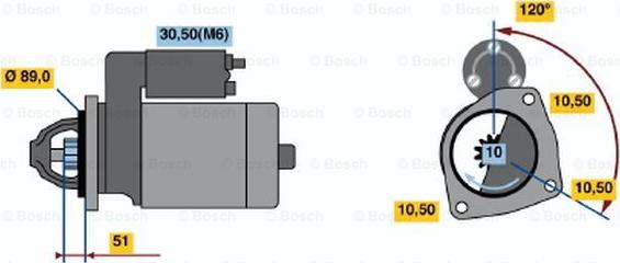 BOSCH 0 001 231 039 - Starter autospares.lv