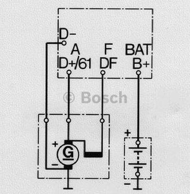 BOSCH 0 190 350 005 - Voltage regulator, alternator autospares.lv