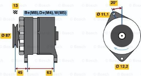 BOSCH 0 120 469 999 - Alternator autospares.lv