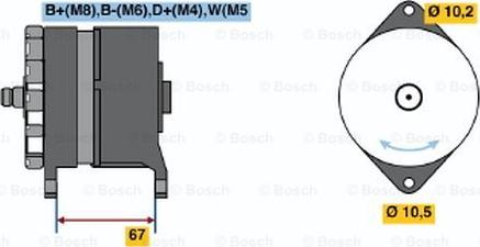 BOSCH 0 120 469 963 - Alternator autospares.lv