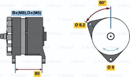 BOSCH 0 120 469 913 - Alternator autospares.lv