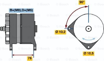 BOSCH 0 120 469 984 - Alternator autospares.lv