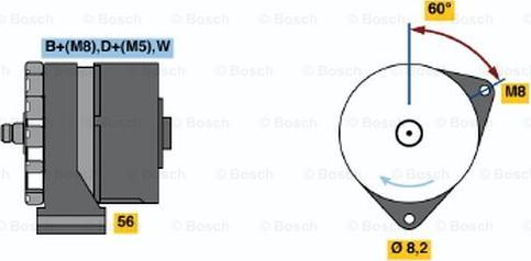 BOSCH 0 120 469 933 - Alternator autospares.lv