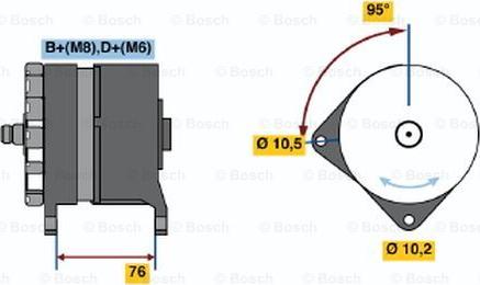 BOSCH 0 120 469 973 - Alternator autospares.lv