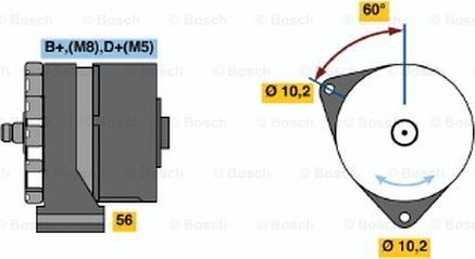 BOSCH 0 120 469 590 - Alternator autospares.lv