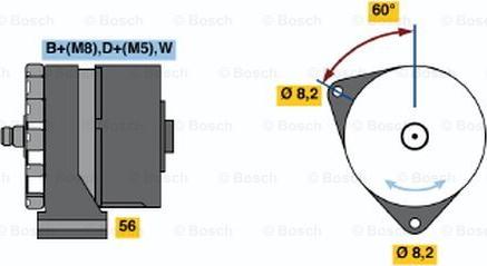 BOSCH 0 986 041 840 - Alternator autospares.lv