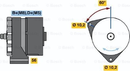 BOSCH 0 120 469 588 - Alternator autospares.lv