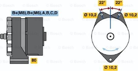 BOSCH 0 120 469 692 - Alternator autospares.lv