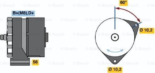 BOSCH 0 120 469 684 - Alternator autospares.lv