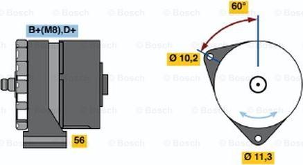 BOSCH 0 120 469 682 - Alternator autospares.lv