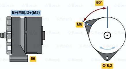 BOSCH 0 120 469 862 - Alternator autospares.lv