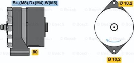 BOSCH 0 120 469 807 - Alternator autospares.lv