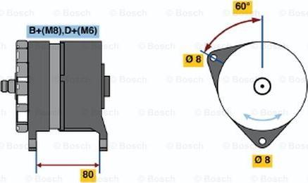 BOSCH 0 120 469 878 - Alternator autospares.lv