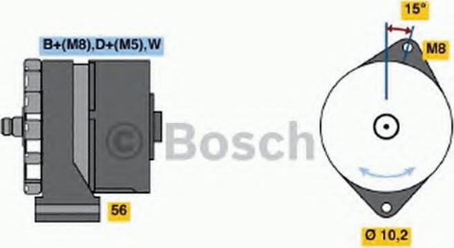 BOSCH 0 120 469 722 - Alternator autospares.lv