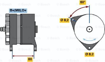 BOSCH 0 120 468 042 - Alternator autospares.lv