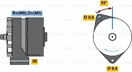 BOSCH 0 120 468 030 - Alternator autospares.lv