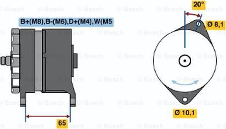 BOSCH 0 120 468 140 - Alternator autospares.lv