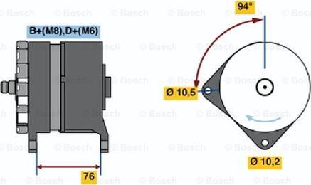 BOSCH 0 120 468 102 - Alternator autospares.lv