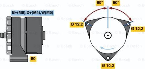 BOSCH 0 120 468 118 - Alternator autospares.lv