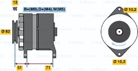 BOSCH 0 120 468 130 - Alternator autospares.lv