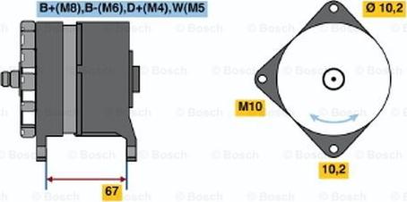 BOSCH 0 120 468 132 - Alternator autospares.lv