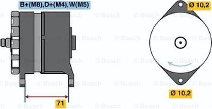 BOSCH 0 120 468 124 - Alternator autospares.lv